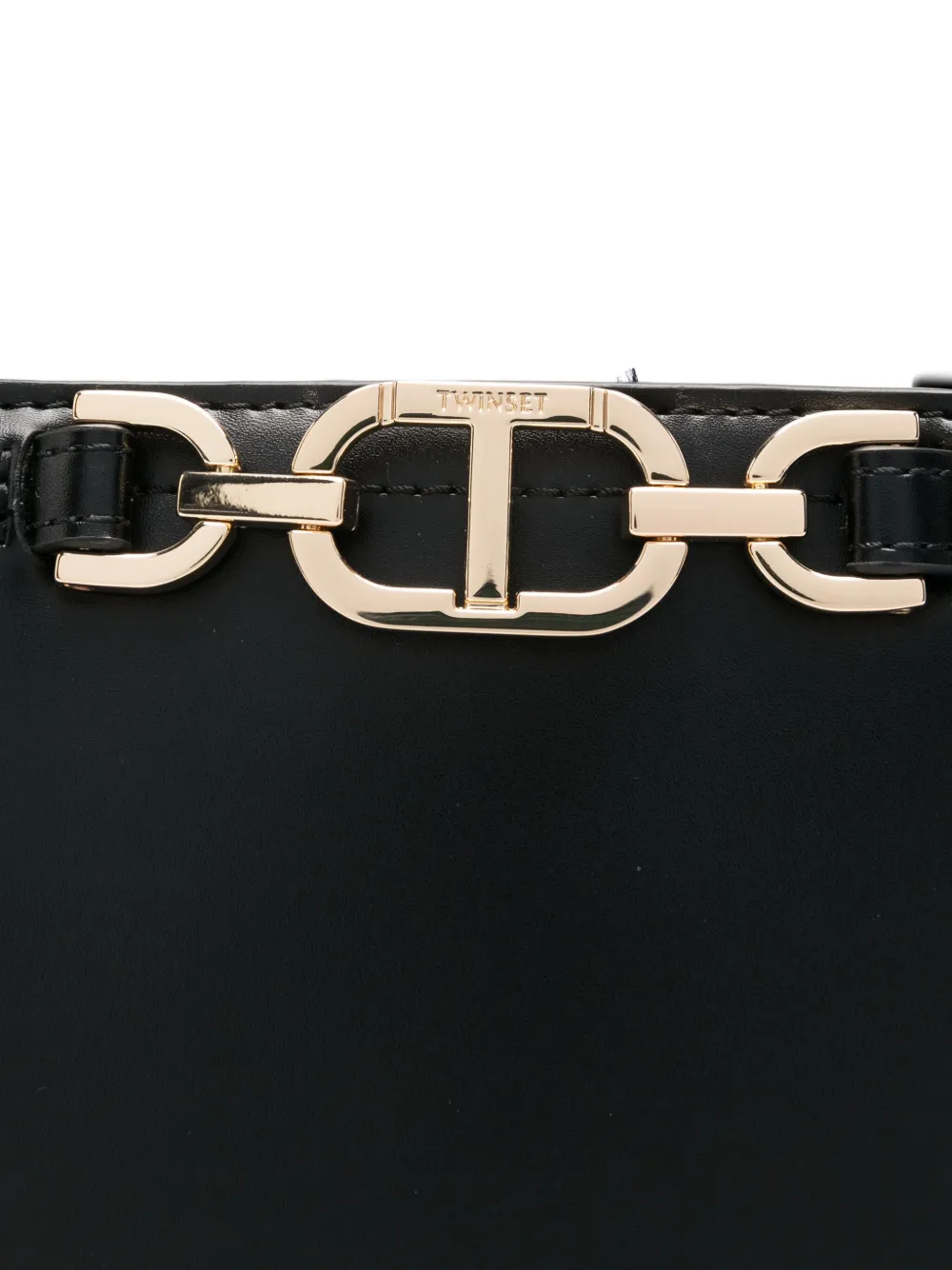 Twinset First Class Tote Bag In Orange