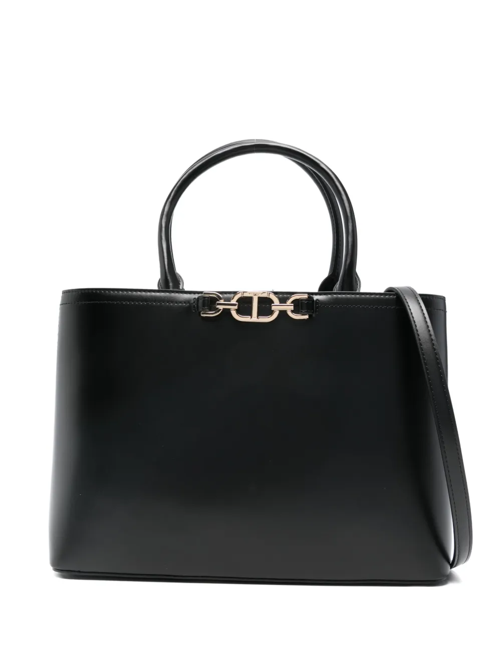 Twinset First Class Tote Bag In Orange