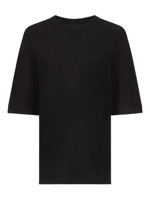 Loulou short-sleeve knitted t-shirt