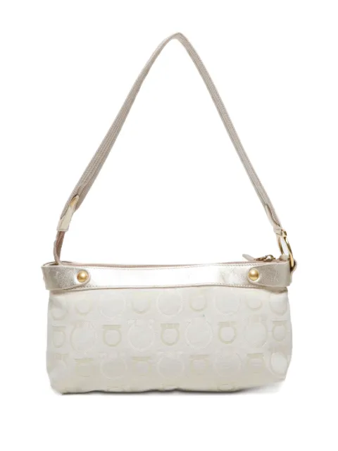 Ferragamo Pre-Owned 2000s Gancini-pattern shoulder bag