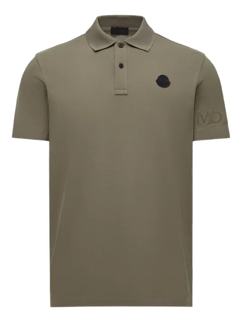 Moncler logo-embroidered polo shirt