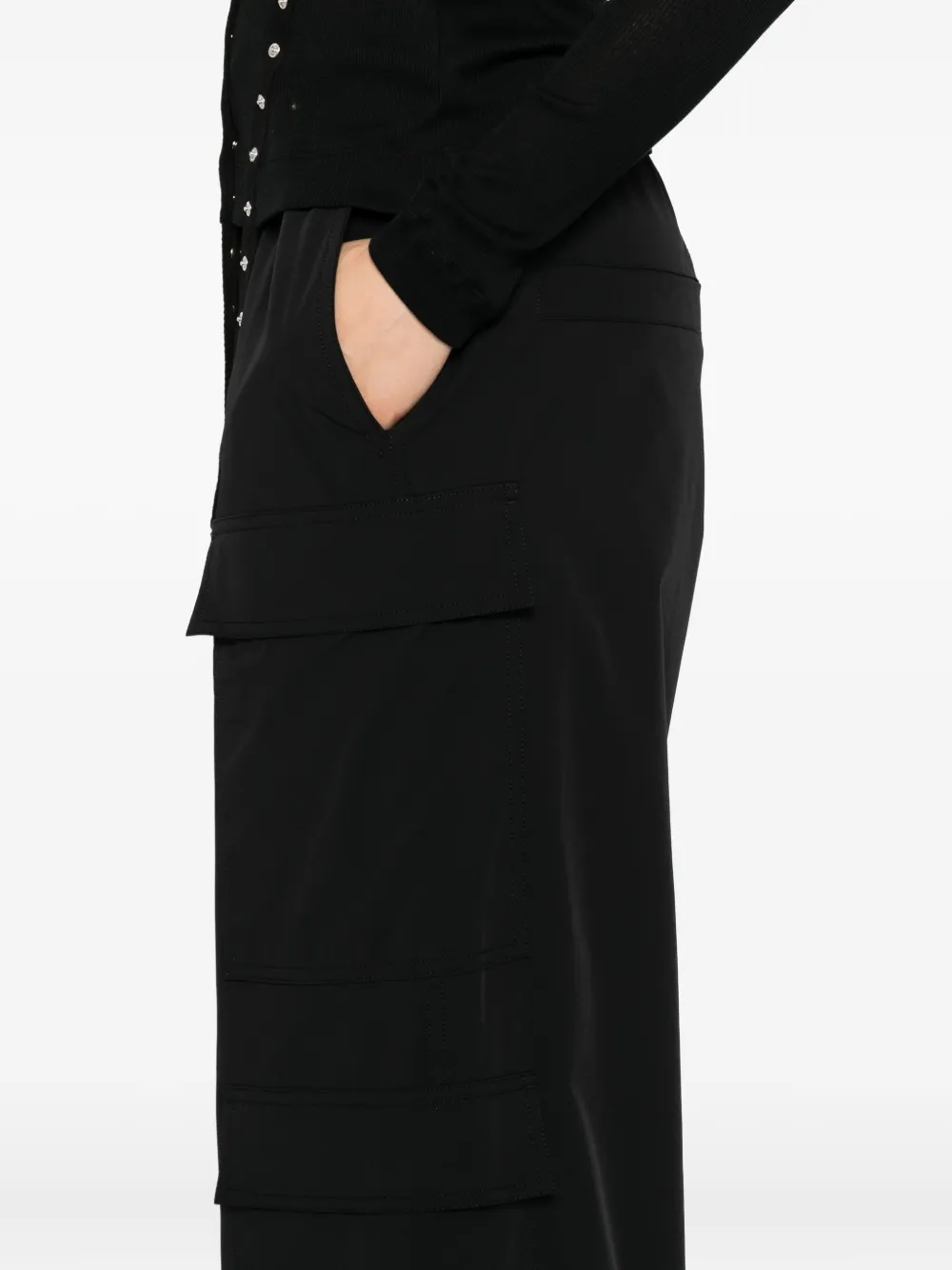 Thom Krom Elasticated-waistband Trousers In Black