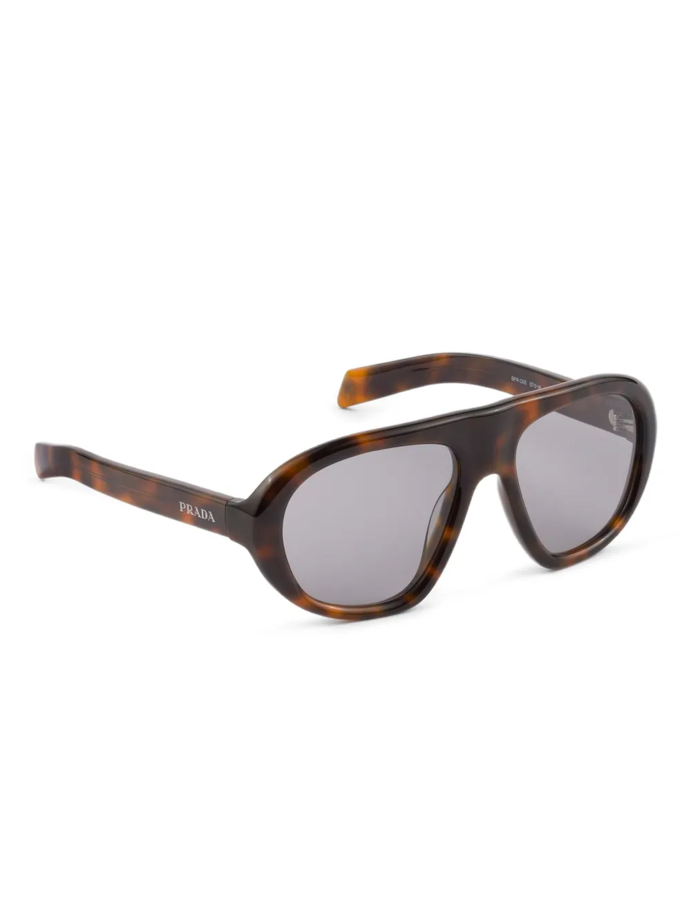 Prada Eyewear Zonnebril met piloten montuur Bruin