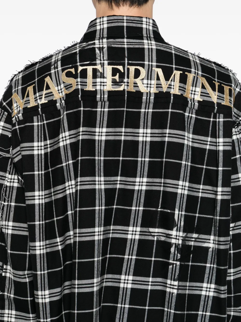 Mastermind World Overhemd met geborduurd logo Zwart