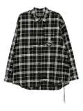 Mastermind World logo-embroidered shirt - Black