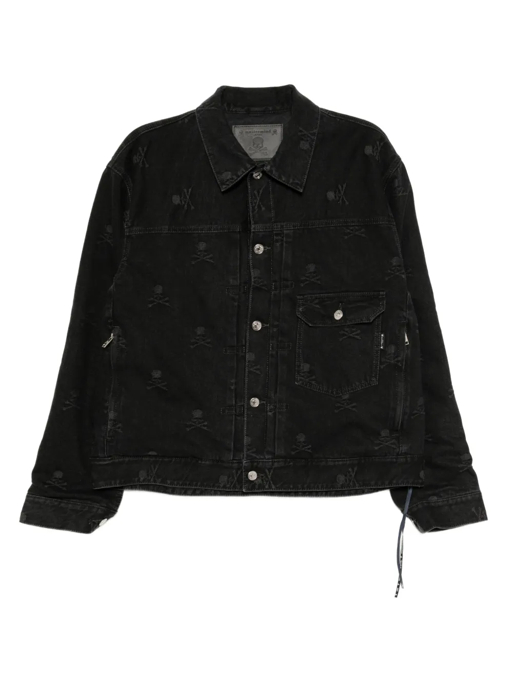 Mastermind Japan monogram denim jacket | Black | Image 1