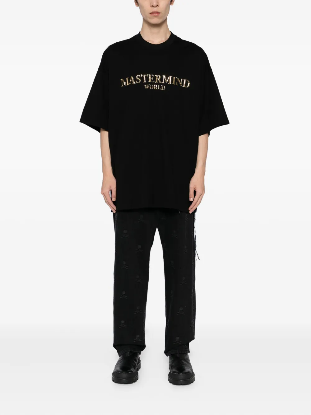Mastermind World T-shirt met logoprint - Zwart