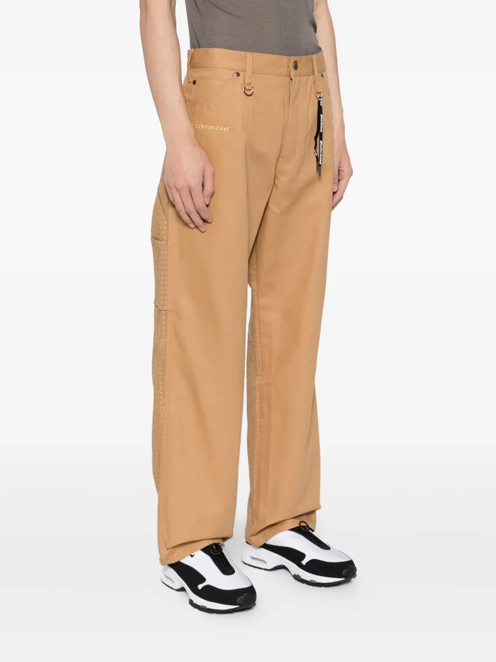 Mastermind Japan X Dickies Graphic-print Trousers In Brown