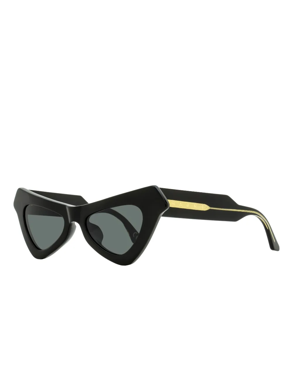 Marni Eyewear Fairy Pools Radica zonnebril met cat-eye montuur - Zwart