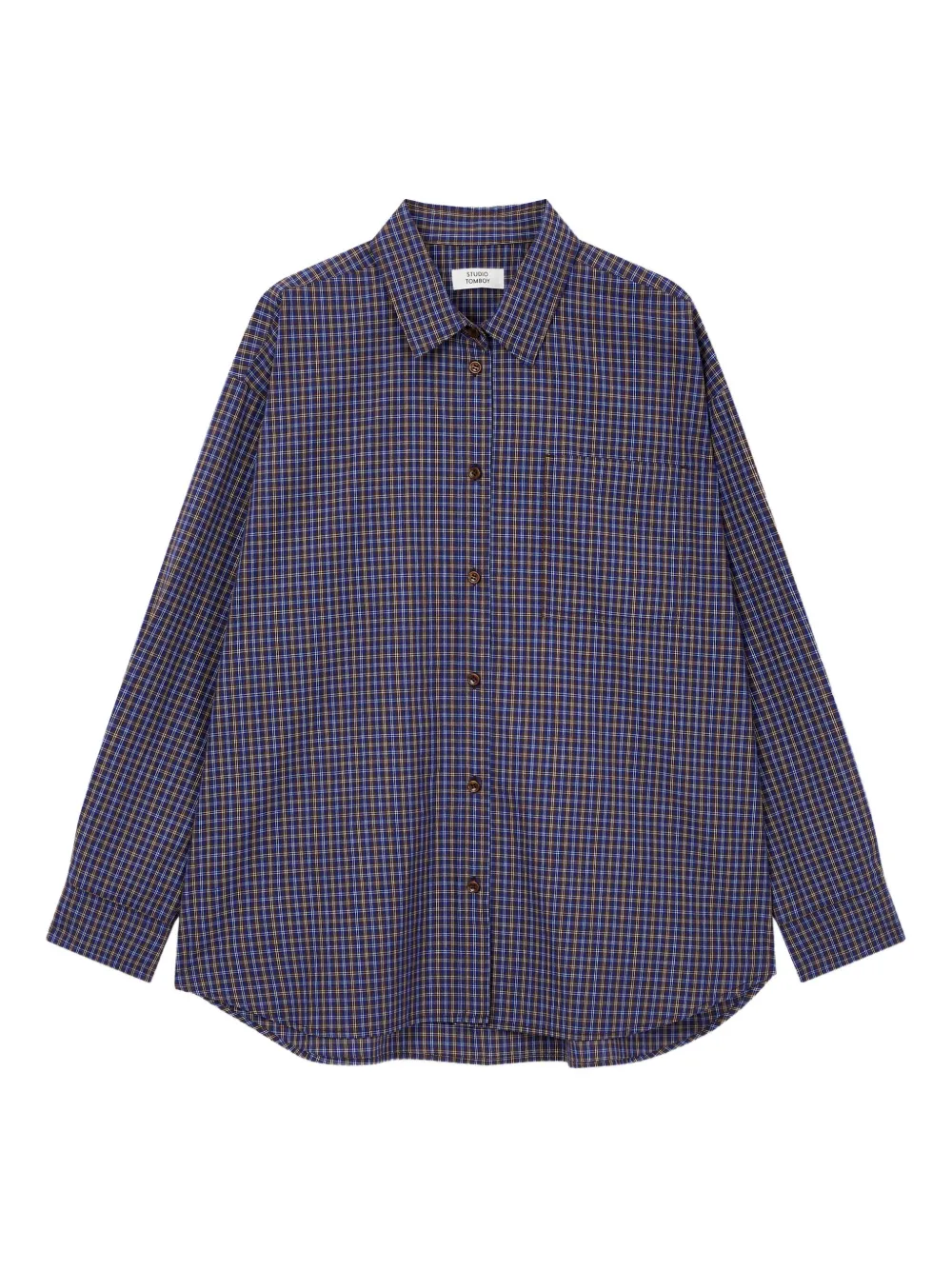 STUDIO TOMBOY checked pocket shirt | Blue | Image 1