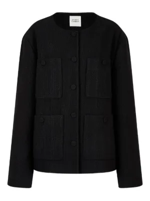 LEMAIRE ラグランスリーブ ジャケット | ブラック | FARFETCH JP