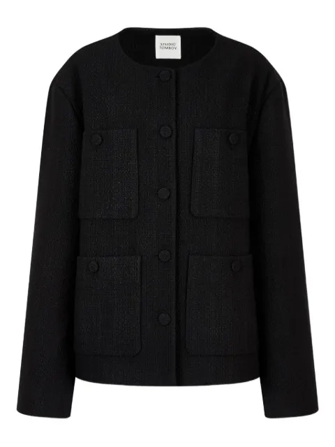STUDIO TOMBOY pocket tweed jacket