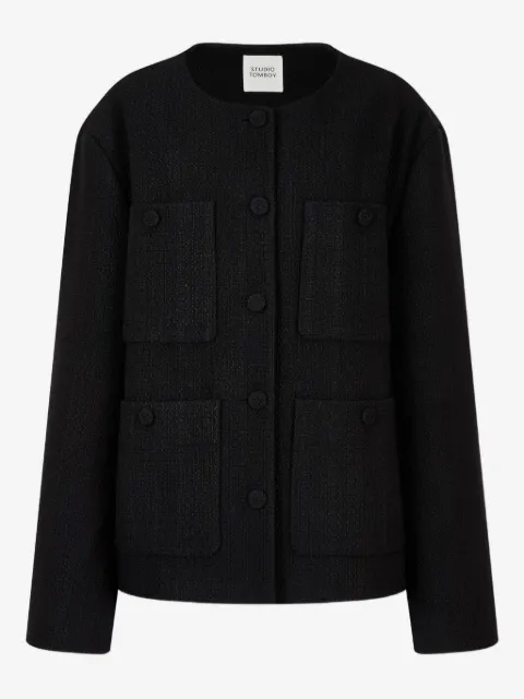 TOMBOY pocket tweed jacket