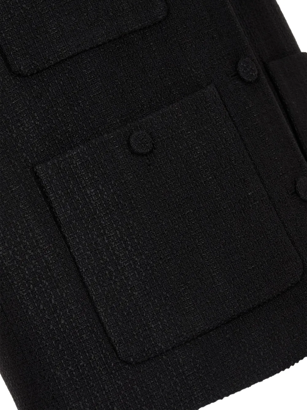 Studio Tomboy Pocket Tweed Jacket In Black