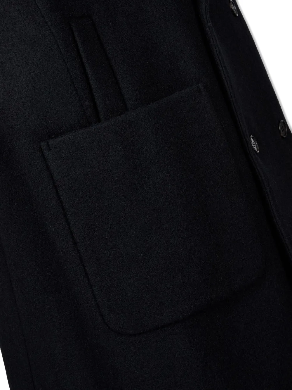 STUDIO TOMBOY Jas met dubbele rij knopen en opgestikte zak Zwart