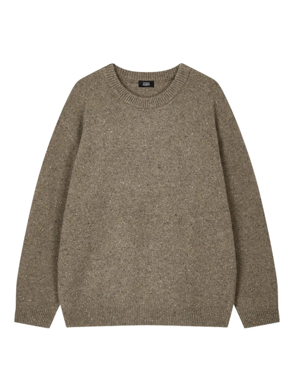 Studio Tomboy Speckle-knit Sweater In Green