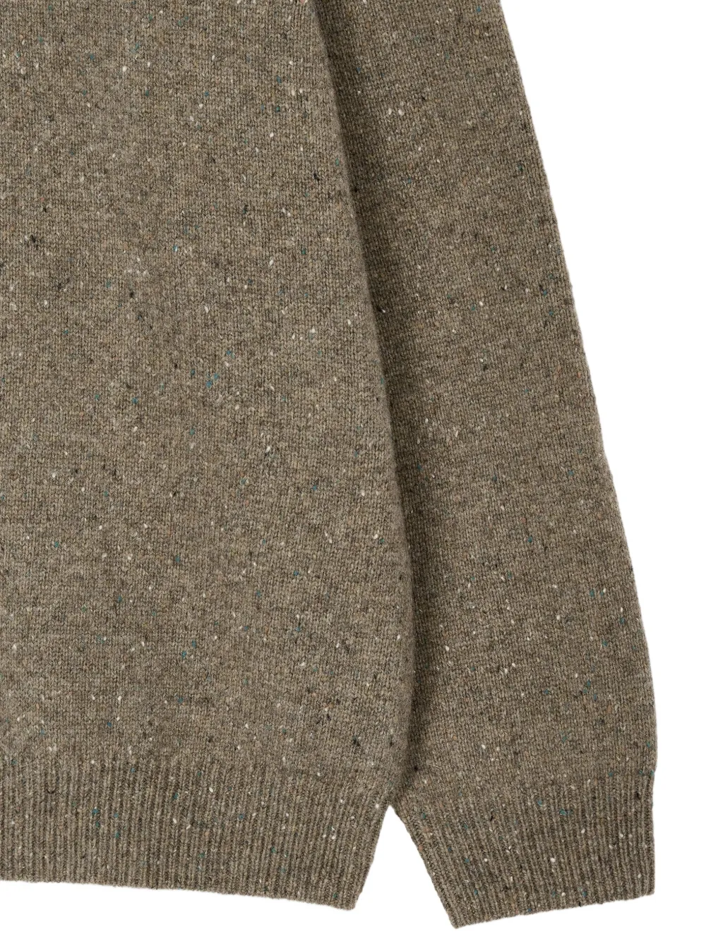 Studio Tomboy Speckle-knit Sweater In Green