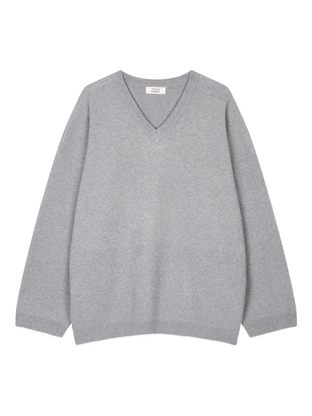 STUDIO TOMBOY v-neck sweater | Grey | Image 1