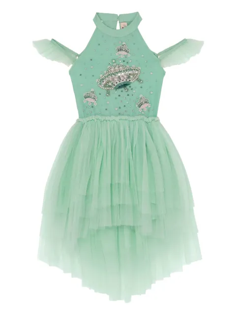 Tutu Du Monde vestido de tul con detalles en la parte delantera