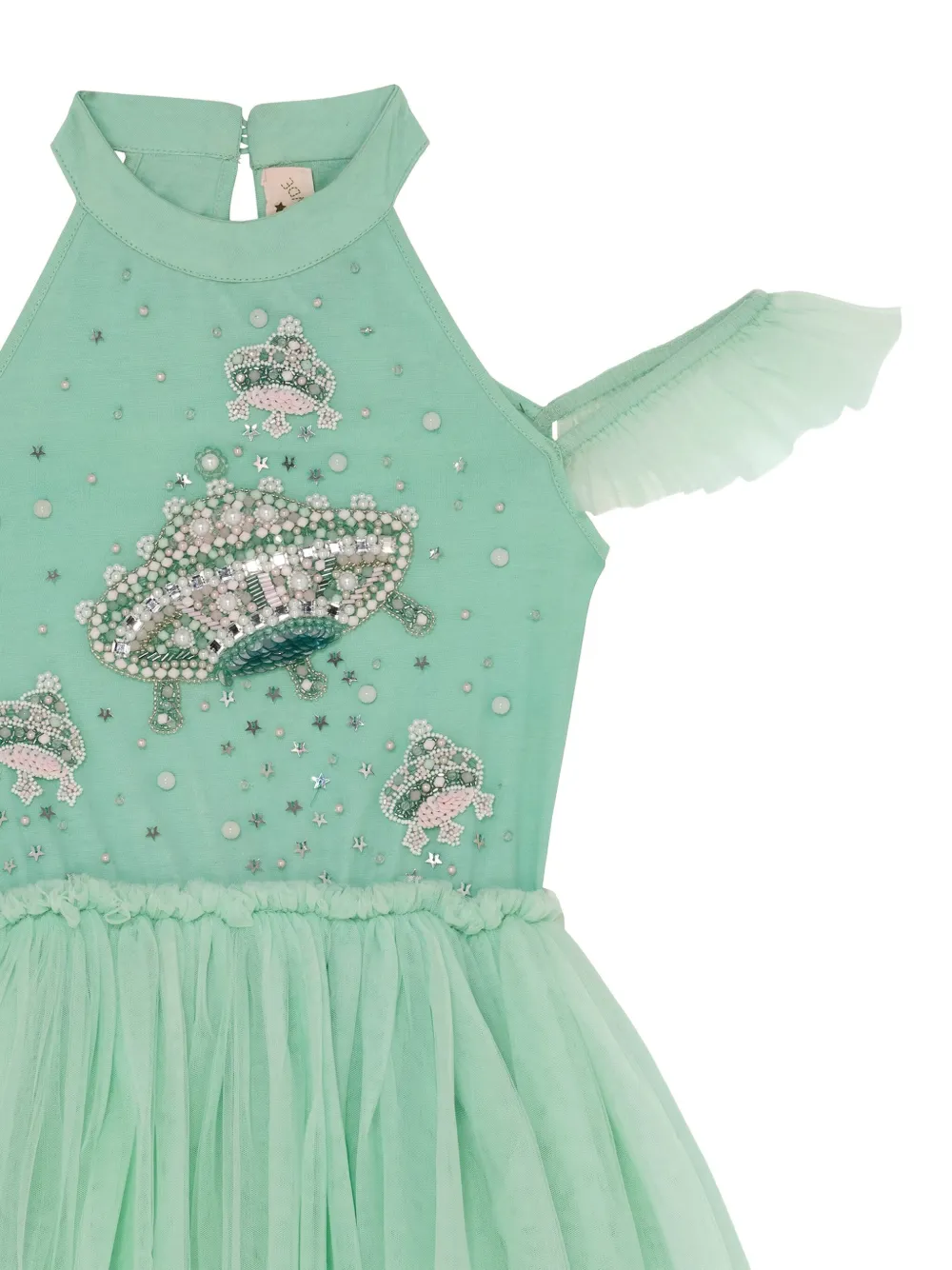 Tutu Du Monde Tulen jurk met verfraaide voorkant Groen