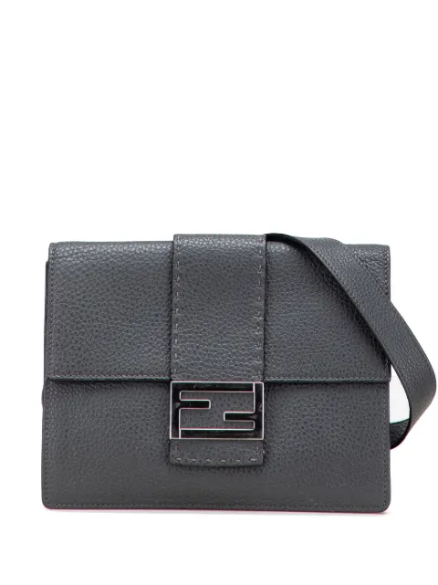 Fendi Pre-Owned 2010-2025 Leather Selleria Flat Baguette crossbody bag