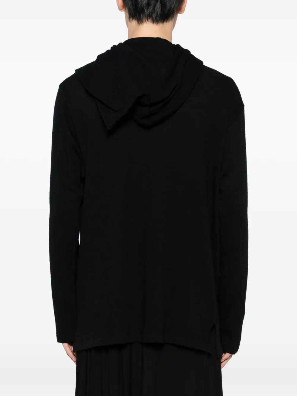 Yohji Yamamoto Long-sleeved T-shirt In Black