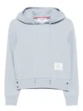 Thom Browne logo-patched hoodie - Blue