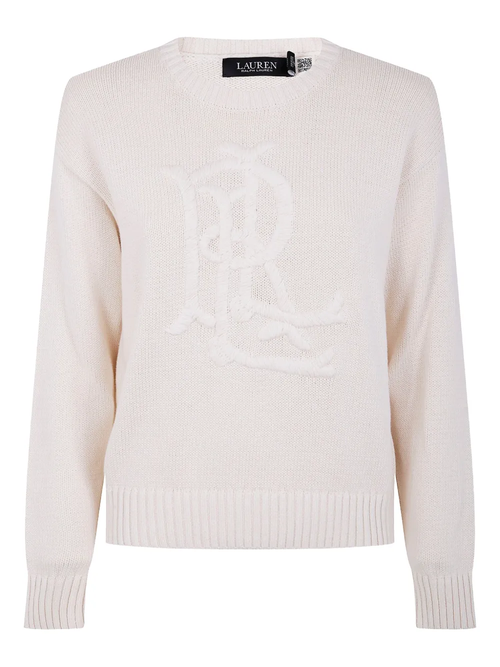 Lauren Ralph Lauren logo-embroidered cotton sweater | White | Image 1