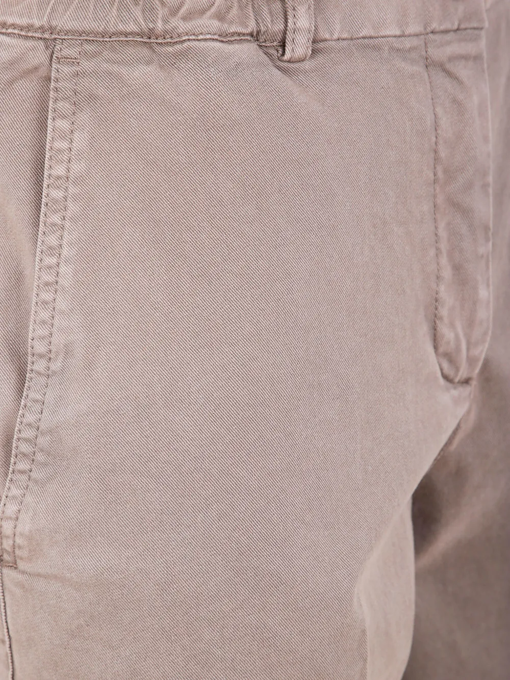 Seventy Katoenen trainingsbroek met elastische tailleband Beige