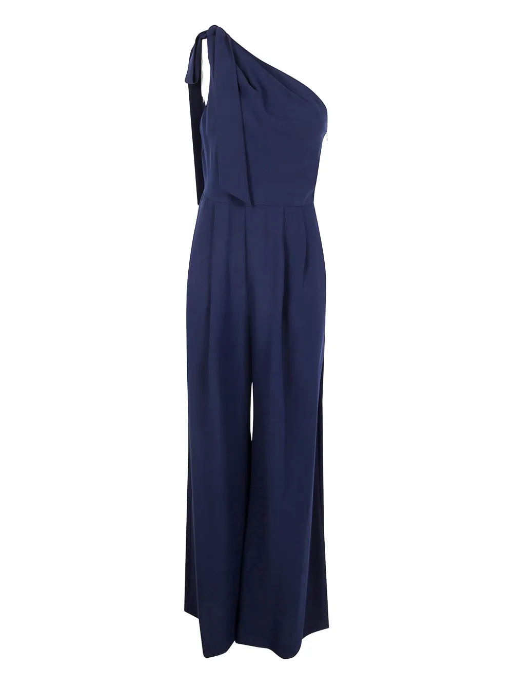 Lauren Ralph Lauren one-shoulder bow jumpsuit | Blue | Image 1