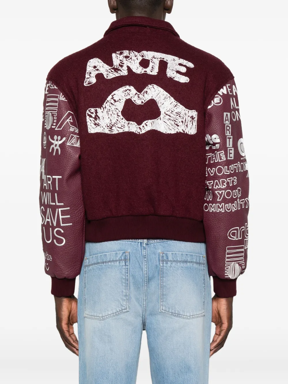 Arte Antwerp Logo-detail Jacket In Red