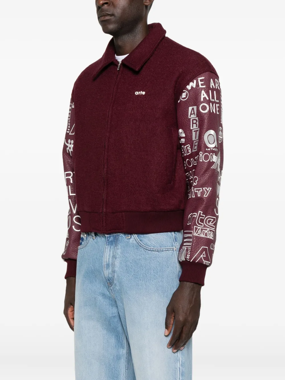 Arte Antwerp Logo-detail Jacket In Red