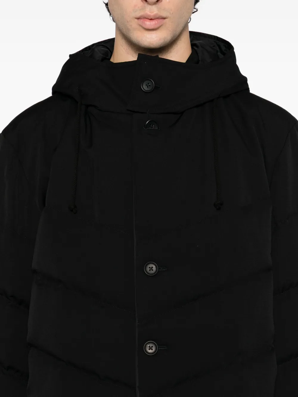 Yohji Yamamoto Puffer Jacket In Black