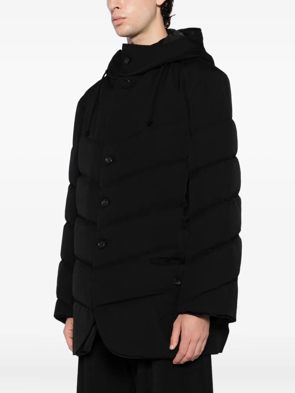 Yohji Yamamoto Puffer Jacket In Black