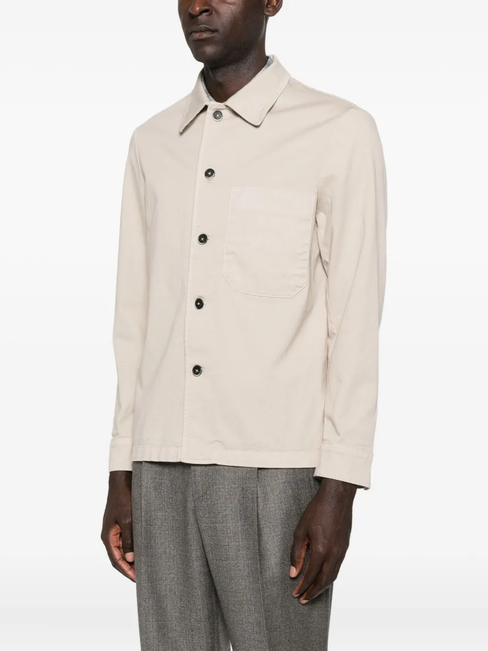 Barena Jack met opgestikte zak Beige