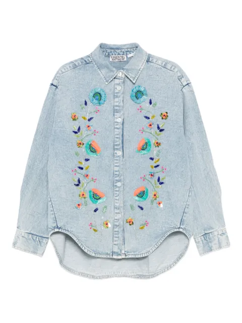 Essentiel Antwerp sequin-embellished floral shirt