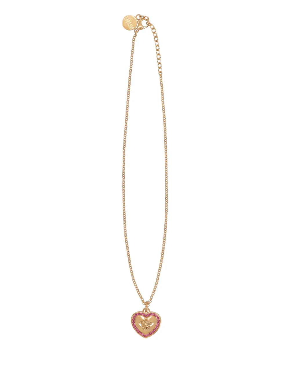 Versace Kids heart-shaped necklace Geel