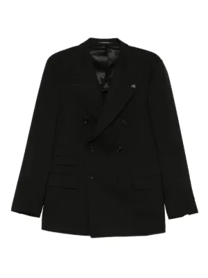 DRIES VAN NOTEN ダブルジャケット | ブラック | FARFETCH JP