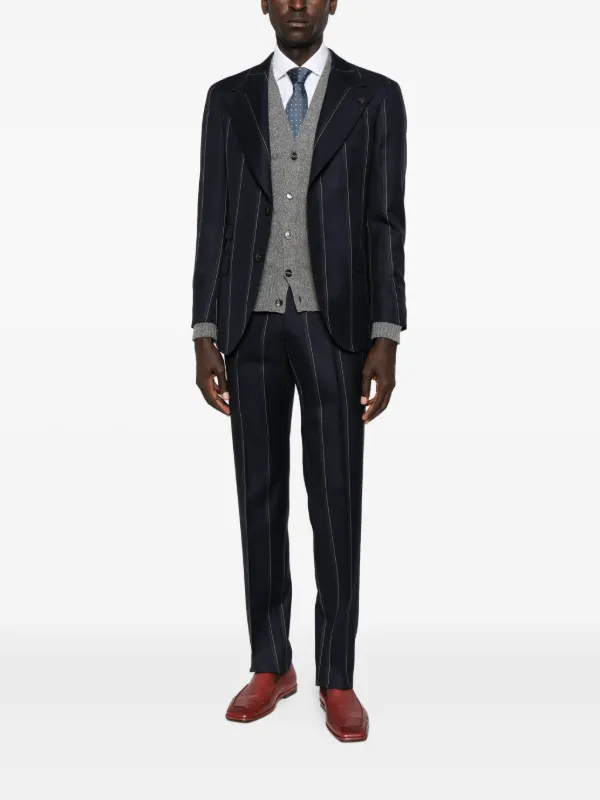 Gabriele Pasini single-breasted Pinstripe Suit | Blue