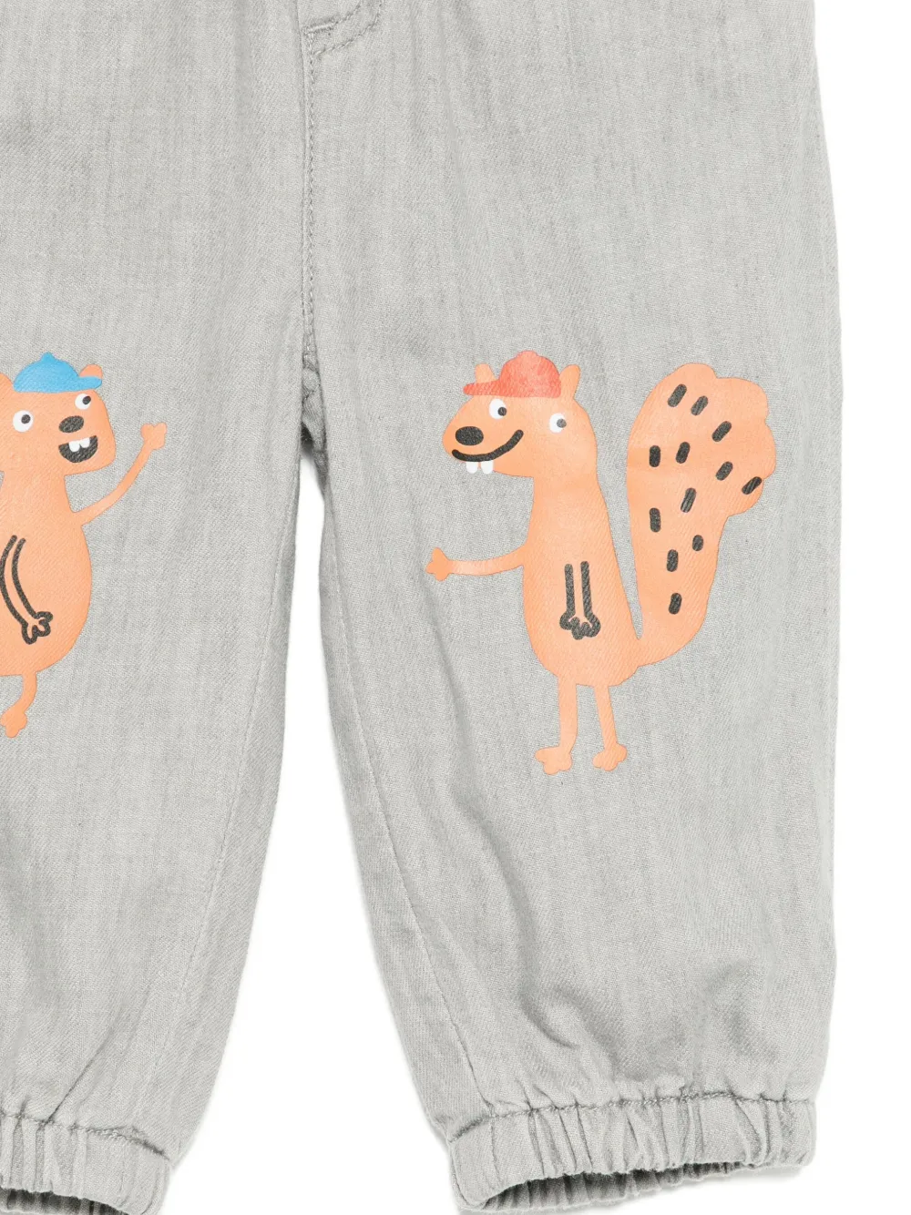 Stella McCartney Kids Broek met eekhoornprint Grijs