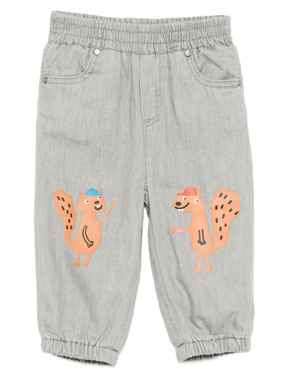 Stella McCartney Kids squirrel-print trousers | Grey | Image 1