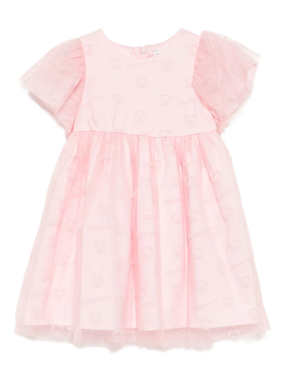 Moschino Kids logo dress - Rosa