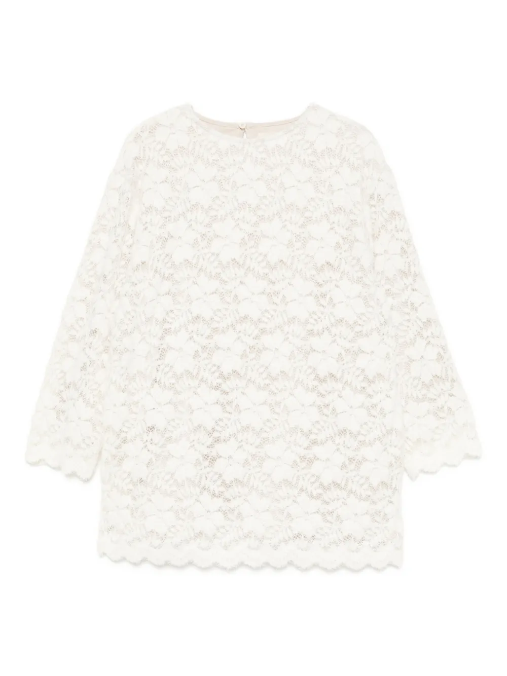 Douuod Kids' Lace Dress In Neutral