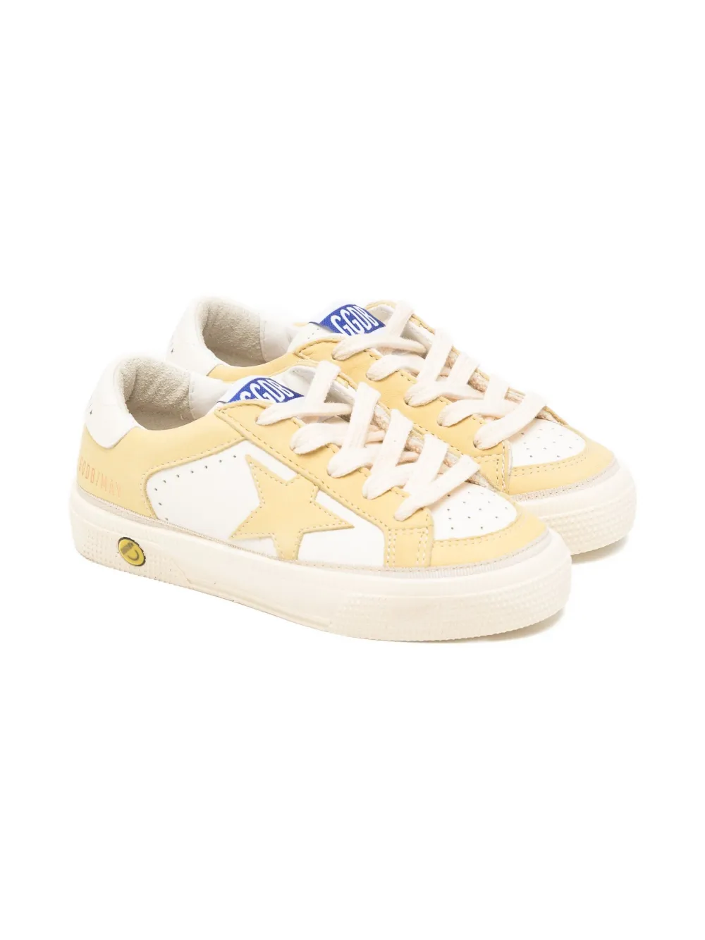 Golden Goose Kids' May Young Trainers In Yellow