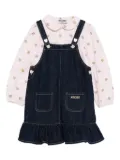 Moschino Kids denim dungarees suit - Blue