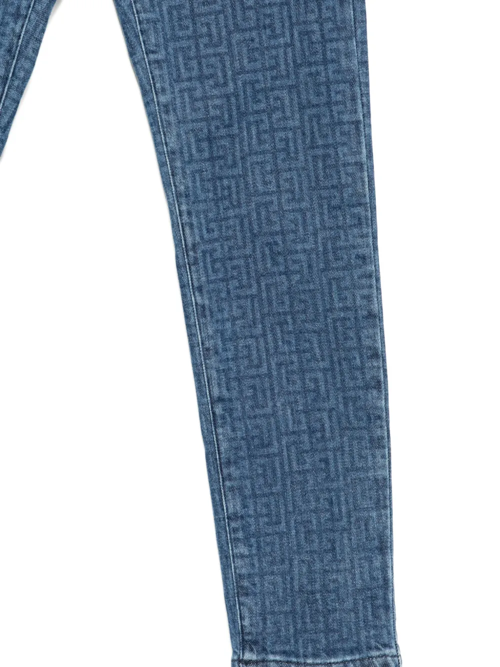 Balmain Pb Labyrinth Jeans In Blue