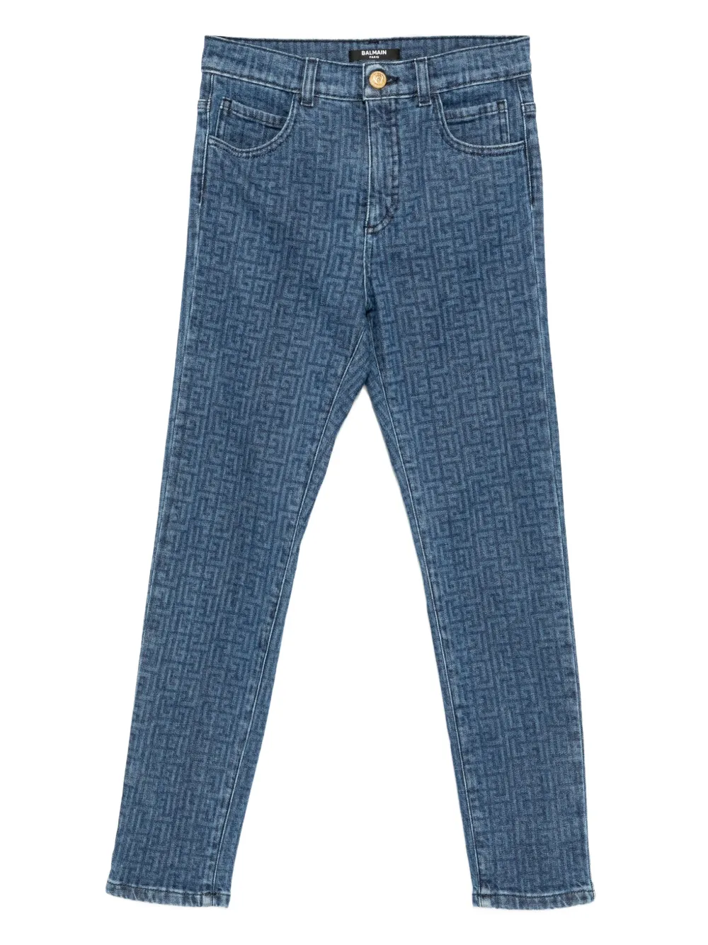 Balmain Kids PB Labyrinth jeans | Blue | Image 1