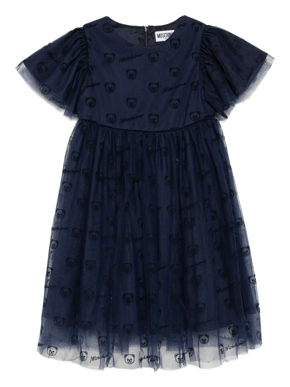 Moschino Kids logo dress - Blu