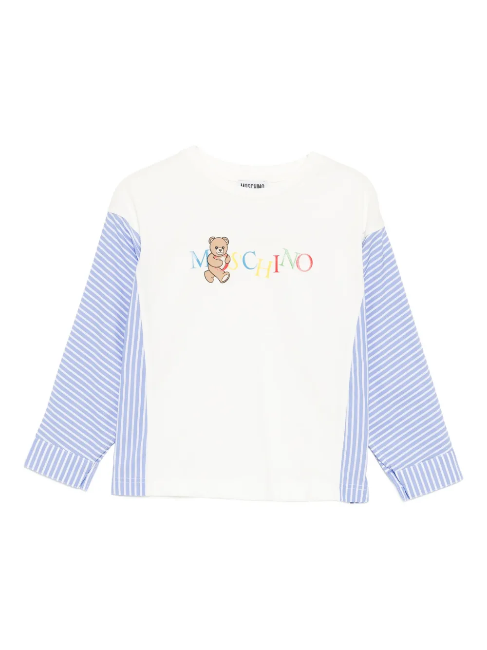 Moschino Kids logo-print T-shirt - Bianco