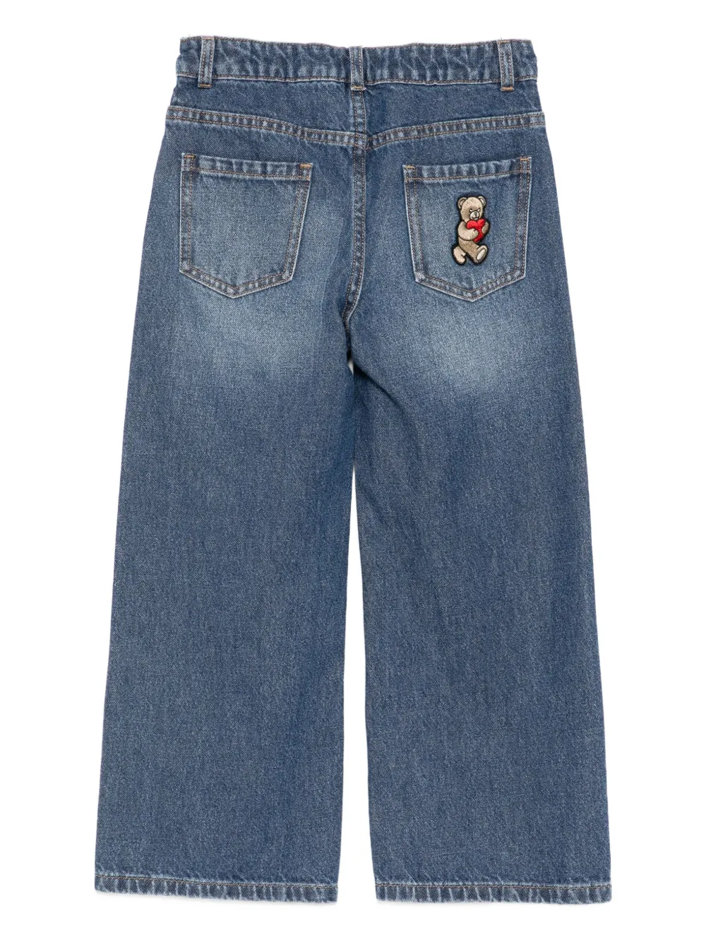 Moschino Kids bear-embroidered jeans | Teen Boy Clothing | Image 2